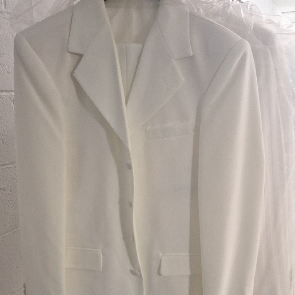 Classic White Kids' Suit Jacket